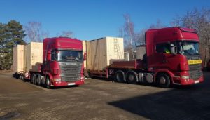 Delivering chocolate production equipment from Dresden